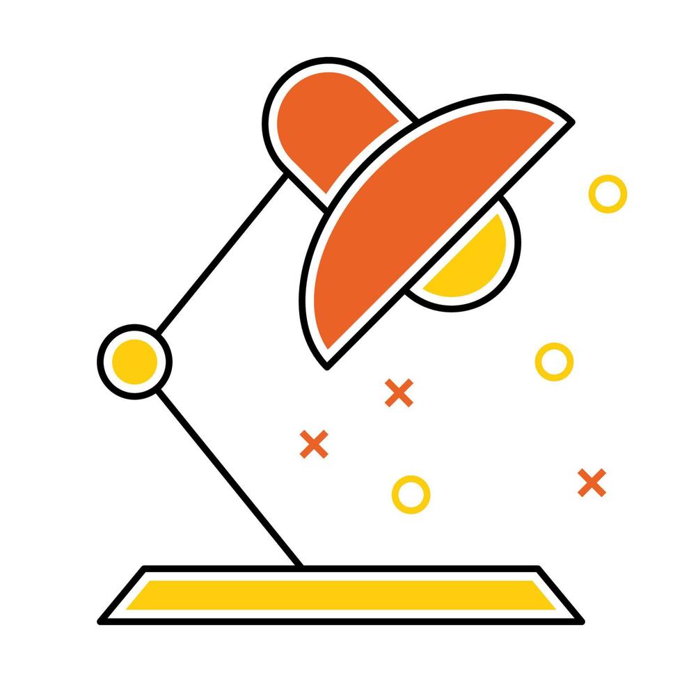 lamp icon, suitable for a wide range of digital creative projects. vector