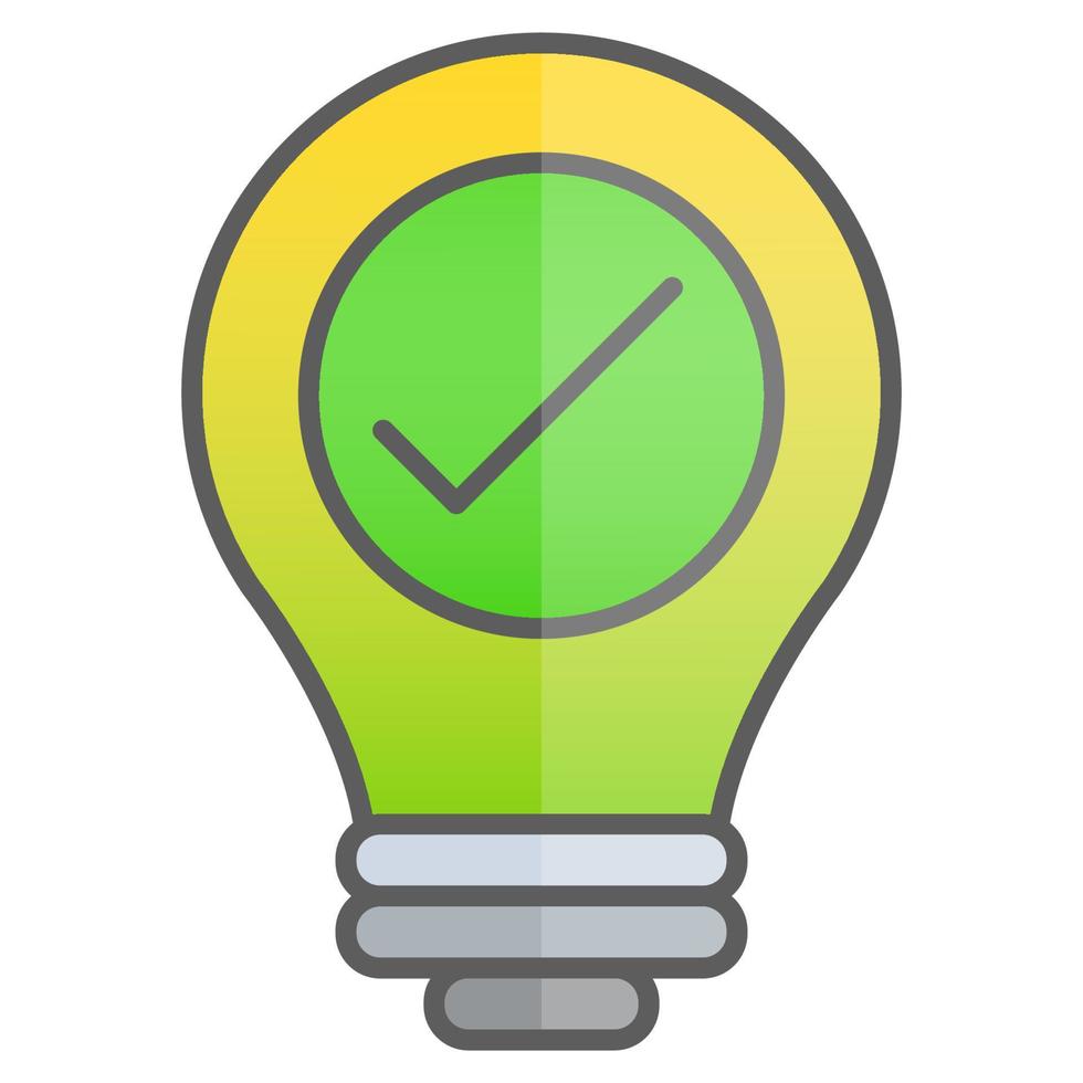 Approve idea icon, suitable for a wide range of digital creative projects. vector