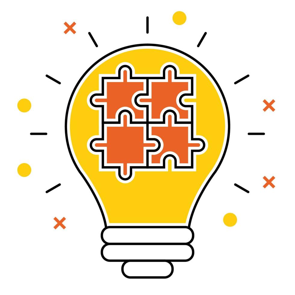 marketing idea icon, suitable for a wide range of digital creative projects. vector