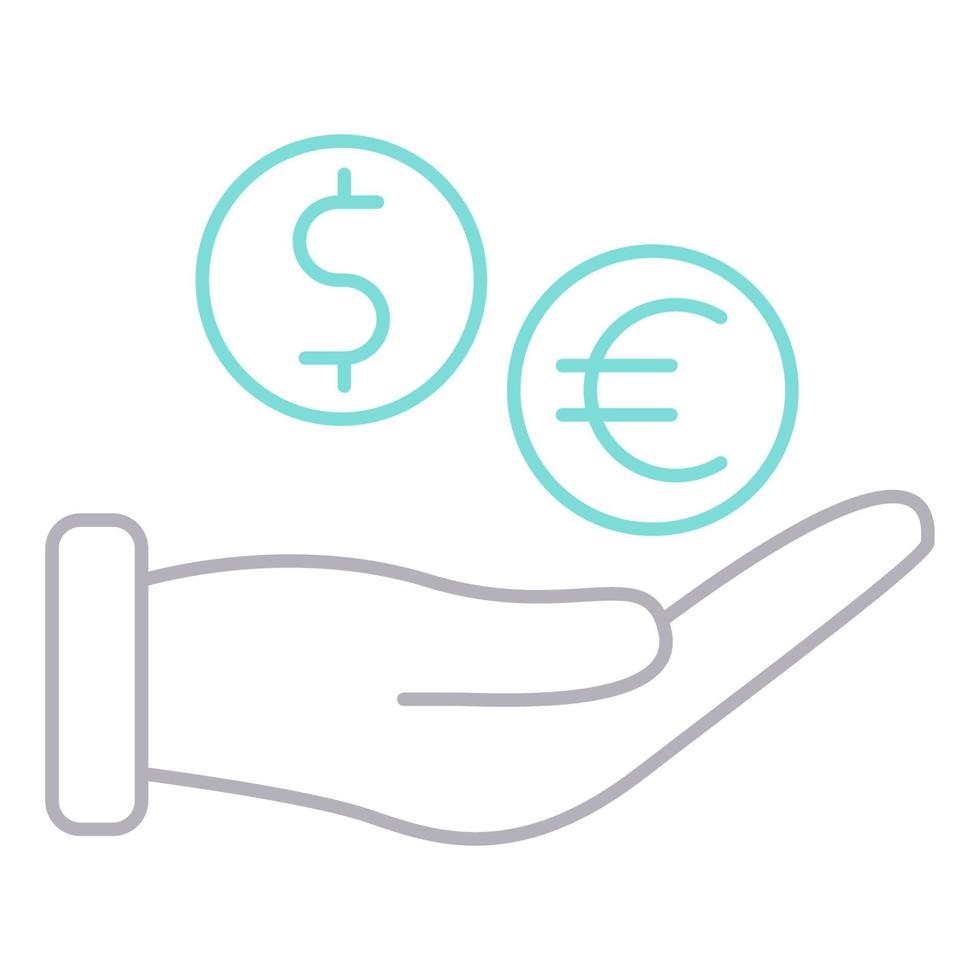 funding icon, suitable for a wide range of digital creative projects. vector
