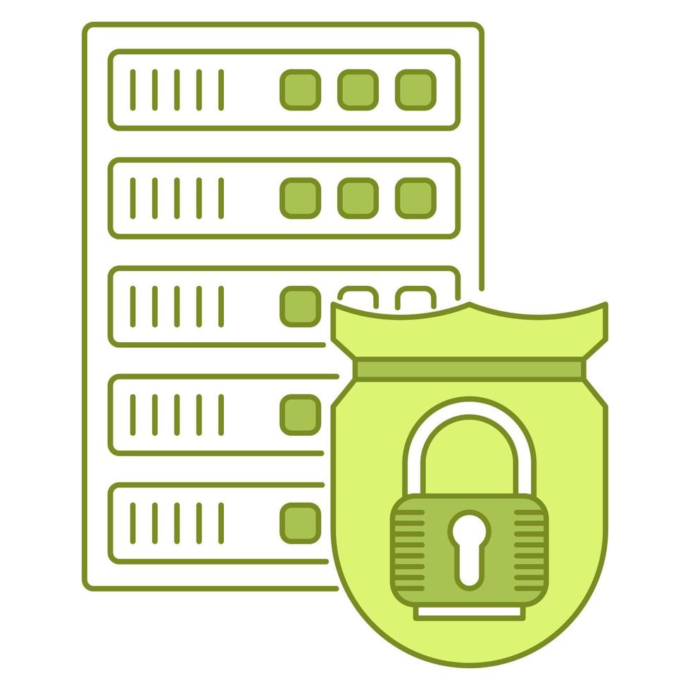 Data protection icon, suitable for a wide range of digital creative projects. vector