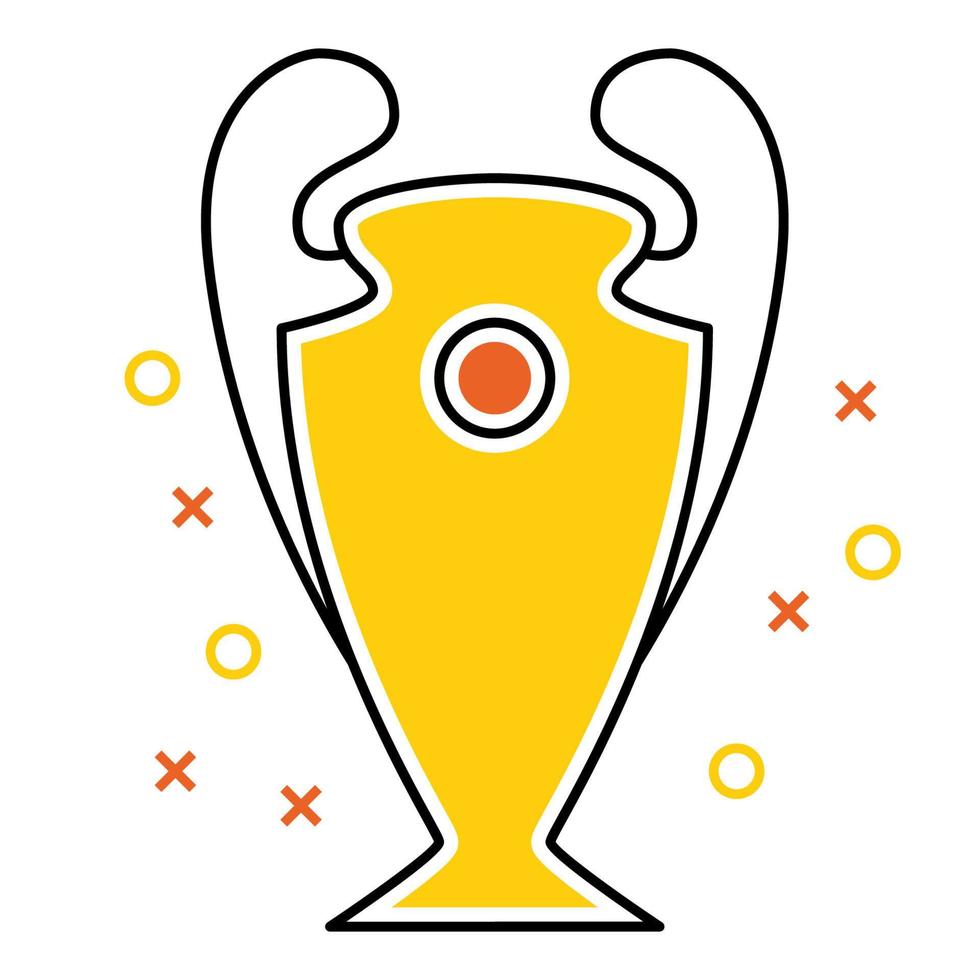 champion icon, suitable for a wide range of digital creative projects. vector