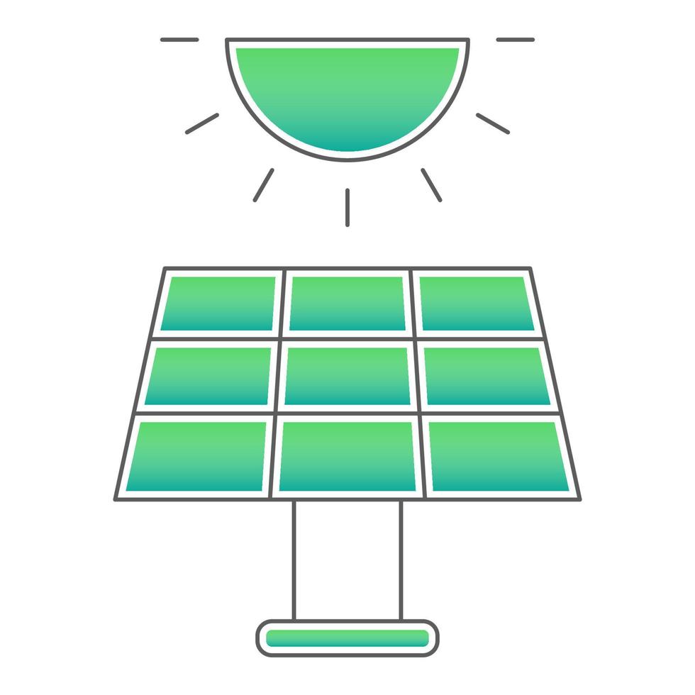 Panel solar icon, suitable for a wide range of digital creative projects. vector