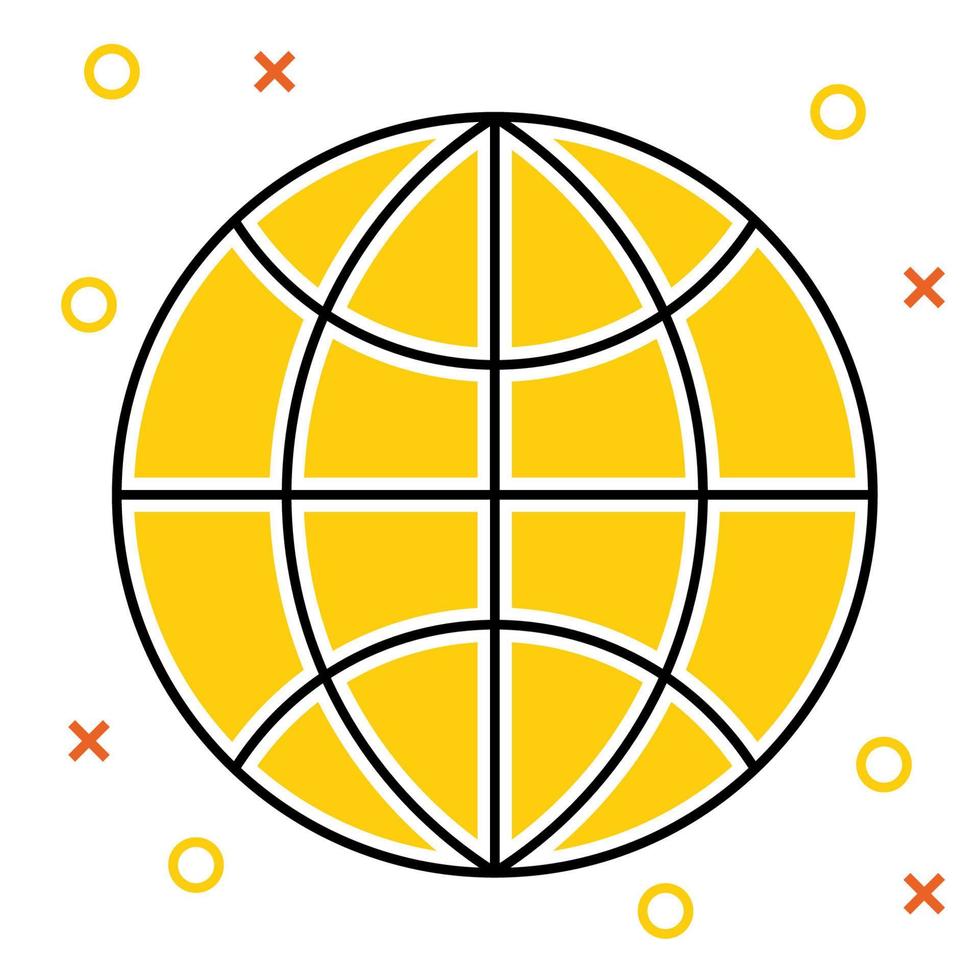 globe icon, suitable for a wide range of digital creative projects. vector