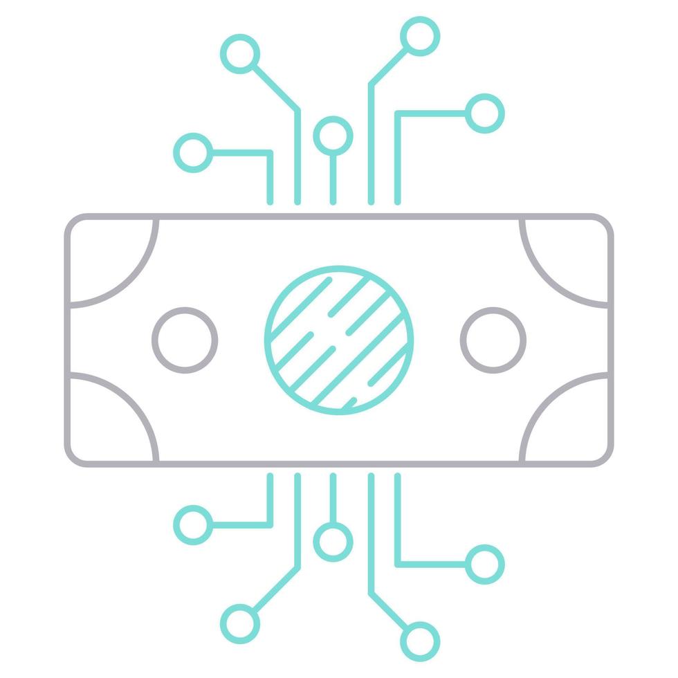 digital money icon, suitable for a wide range of digital creative projects. vector