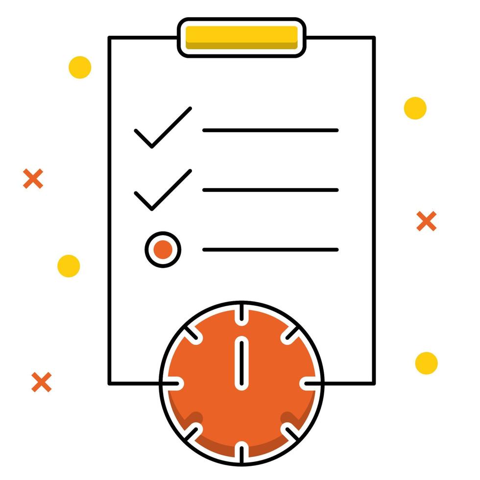 deadline icon, suitable for a wide range of digital creative projects. vector