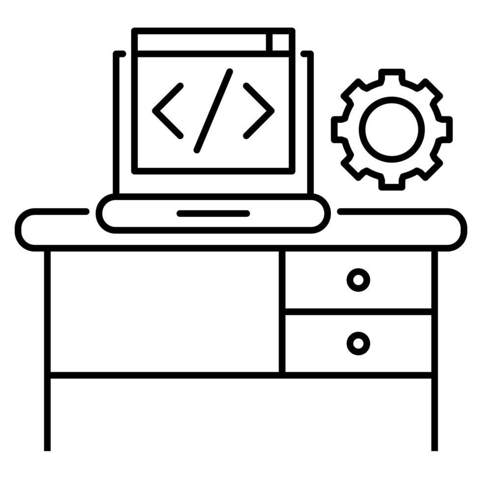 development icon, suitable for a wide range of digital creative projects. vector