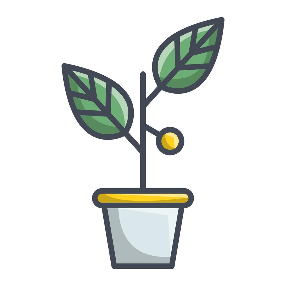 Growth plant icon, suitable for a wide range of digital creative projects. vector