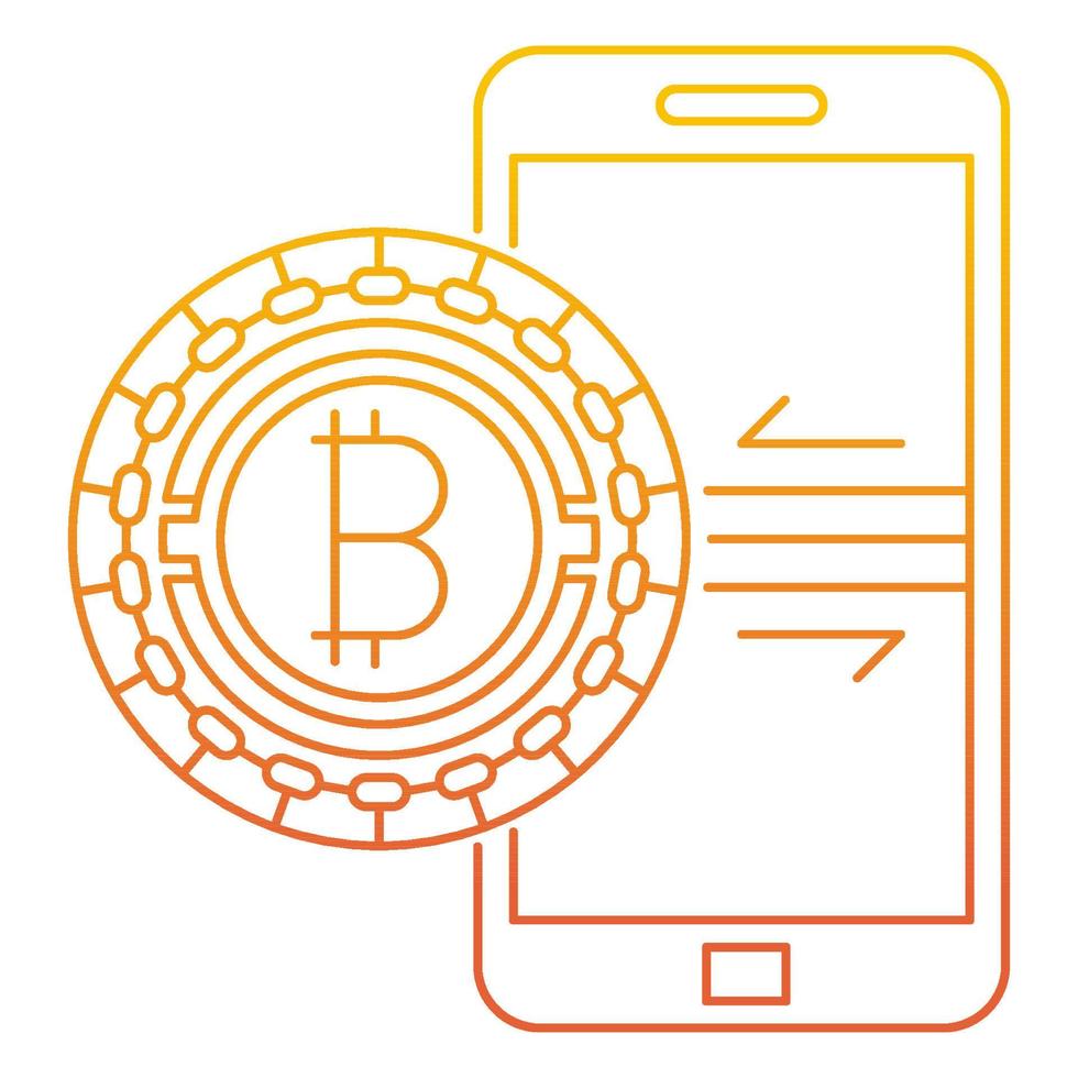 intercambiar icono de bitcoin, adecuado para una amplia gama de proyectos creativos digitales. vector