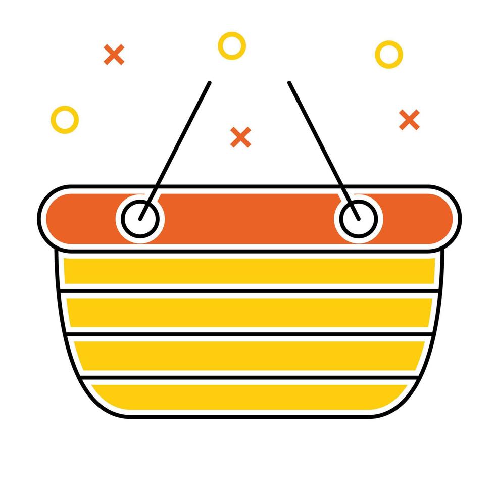 basket icon, suitable for a wide range of digital creative projects. vector