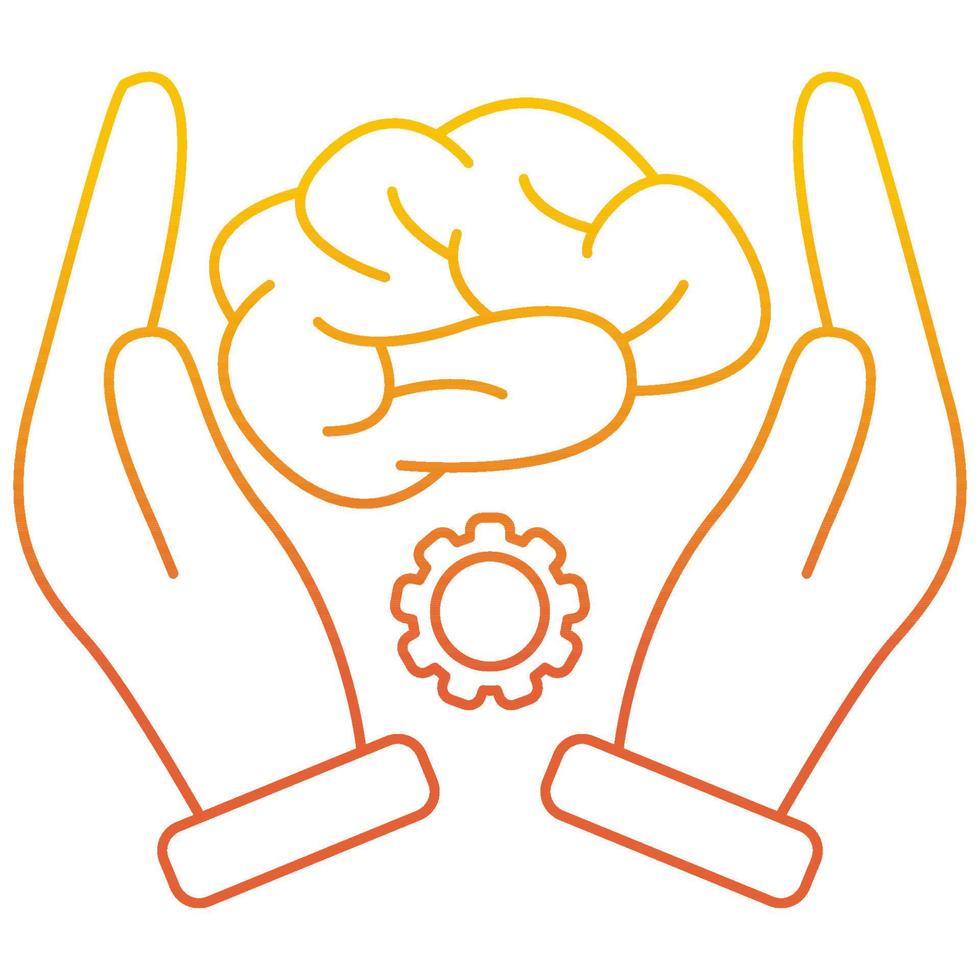 Brain practice icon, suitable for a wide range of digital creative projects. vector