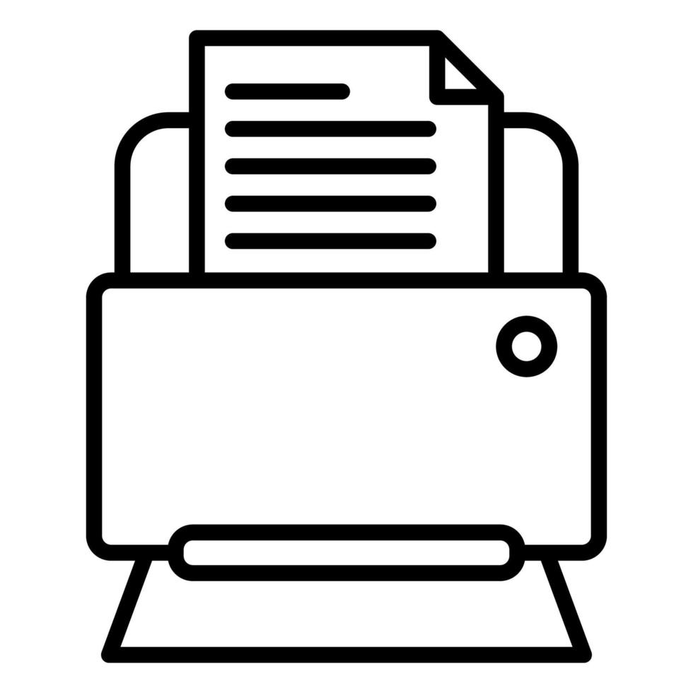 printer icon, suitable for a wide range of digital creative projects. vector