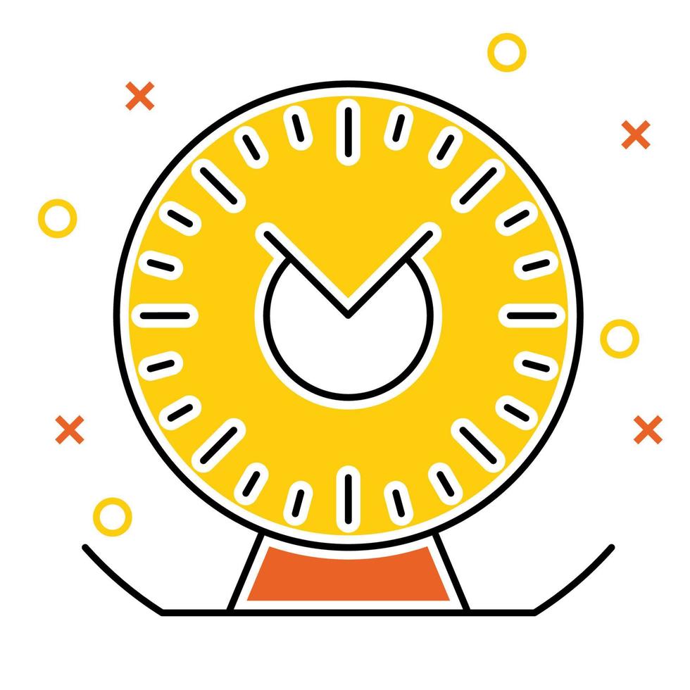clock icon, suitable for a wide range of digital creative projects. vector
