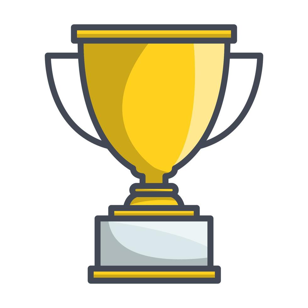 Trophy icon, suitable for a wide range of digital creative projects. vector