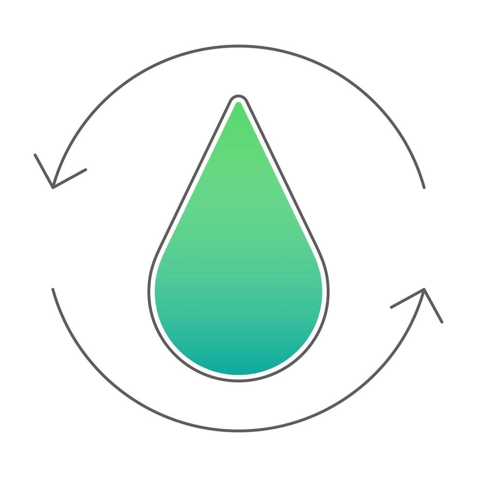 Water treatment icon, suitable for a wide range of digital creative projects. vector