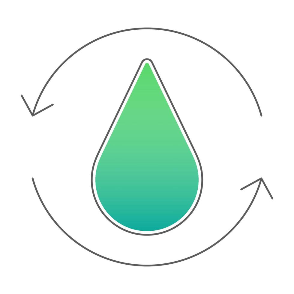 Water treatment icon, suitable for a wide range of digital creative projects. vector