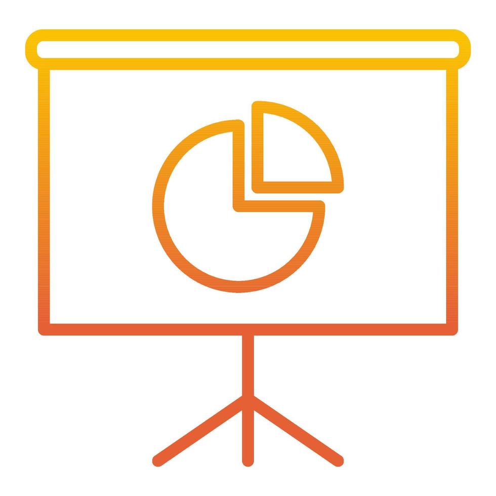 Business presentation icon, suitable for a wide range of digital creative projects. vector