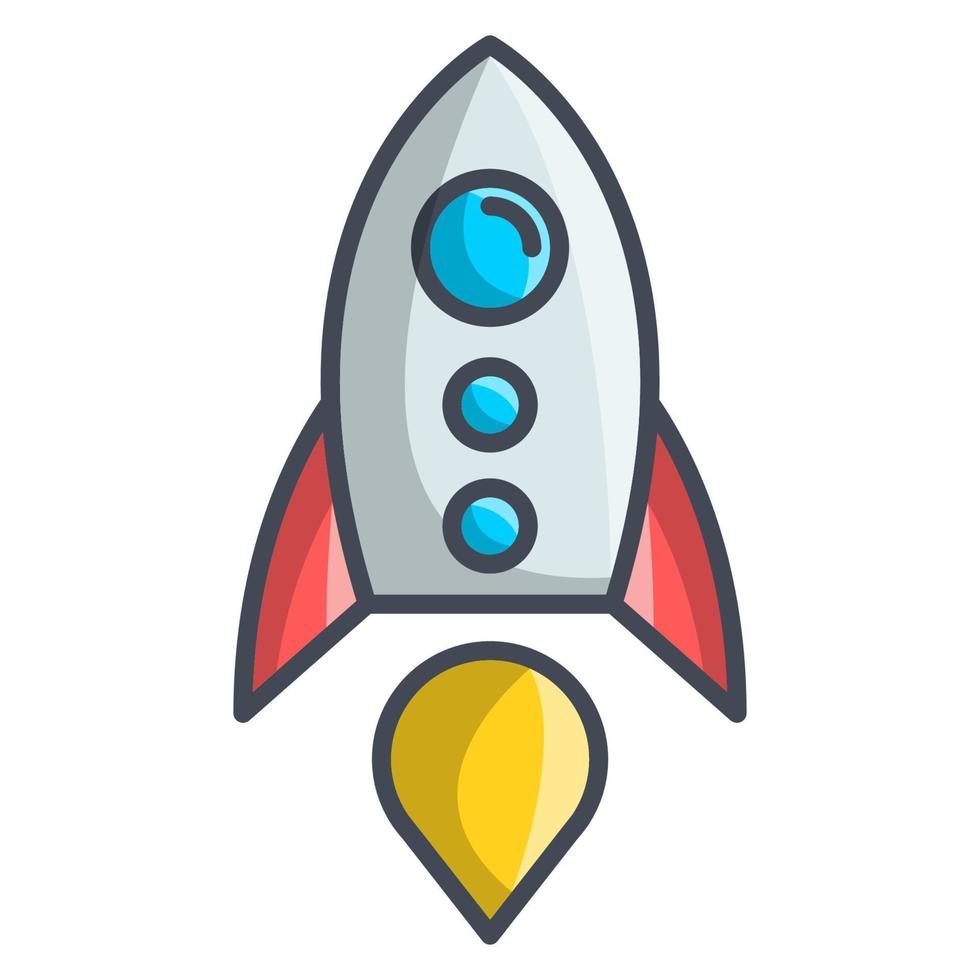 Spaceship icon, suitable for a wide range of digital creative projects. vector