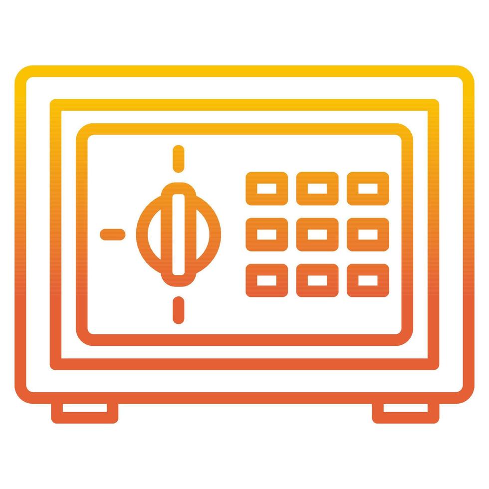 digital lock icon, suitable for a wide range of digital creative projects. vector