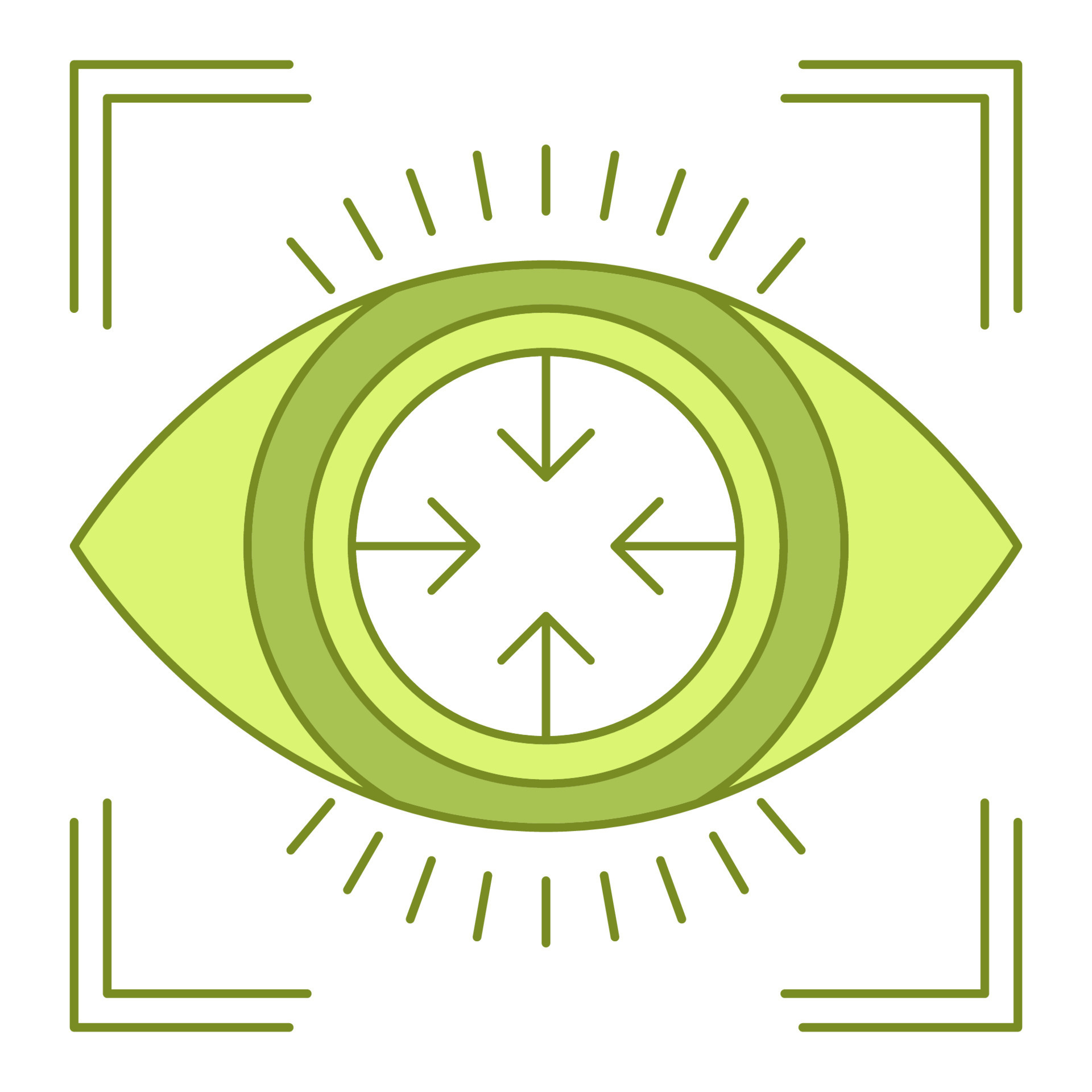 focus icon, suitable for a wide range of digital creative projects ...