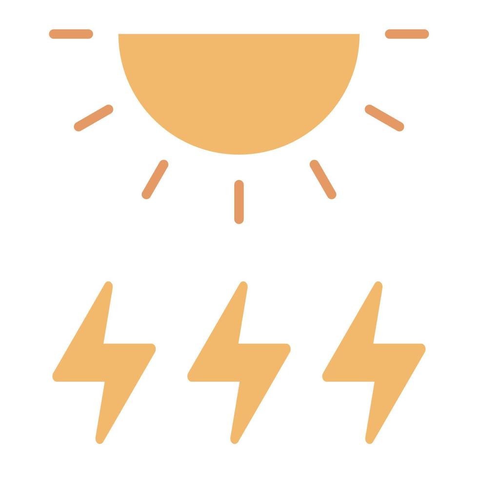 icono de energía solar, adecuado para una amplia gama de proyectos creativos digitales. vector