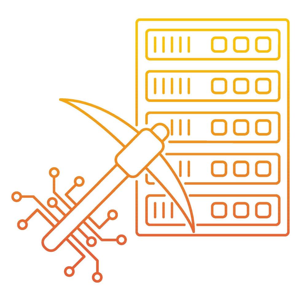 mining icon, suitable for a wide range of digital creative projects. vector