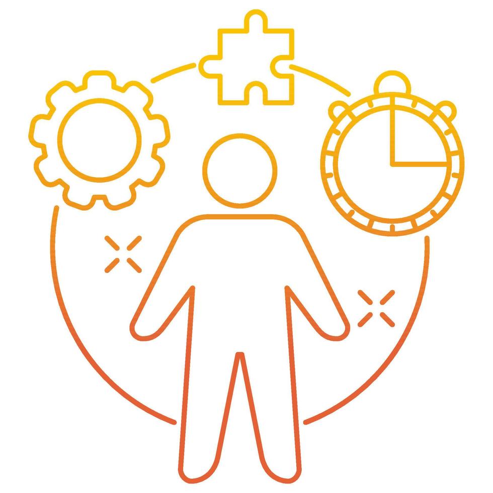 project manager icon, suitable for a wide range of digital creative projects. vector