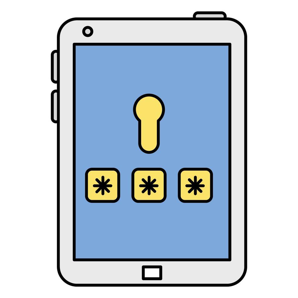 Password icon, suitable for a wide range of digital creative projects. vector