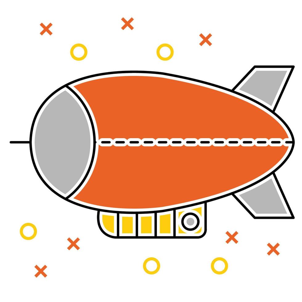 zeppelin icon, suitable for a wide range of digital creative projects. vector