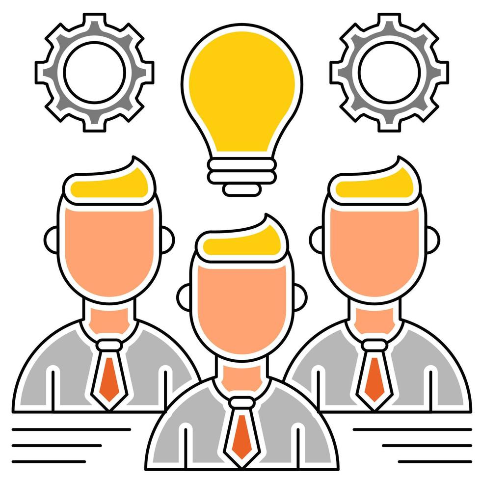team skills icon, suitable for a wide range of digital creative projects. vector