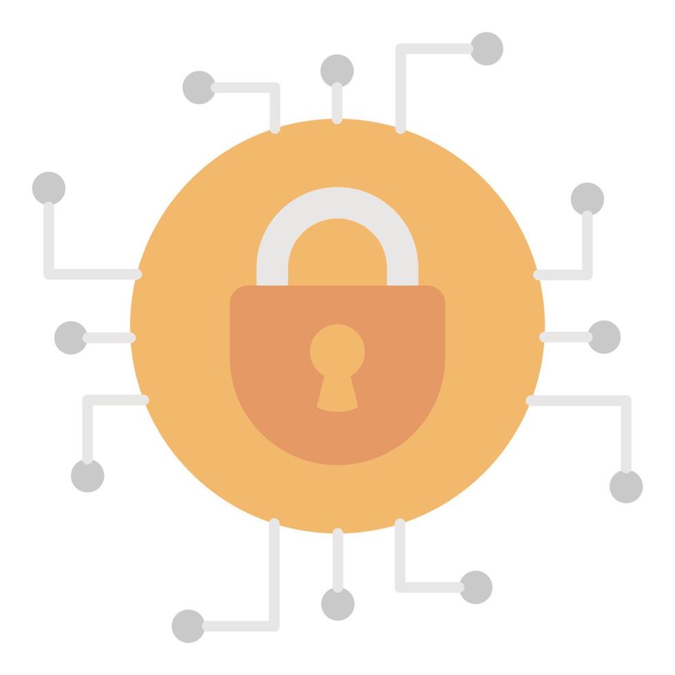 cyber security icon, suitable for a wide range of digital creative projects. vector