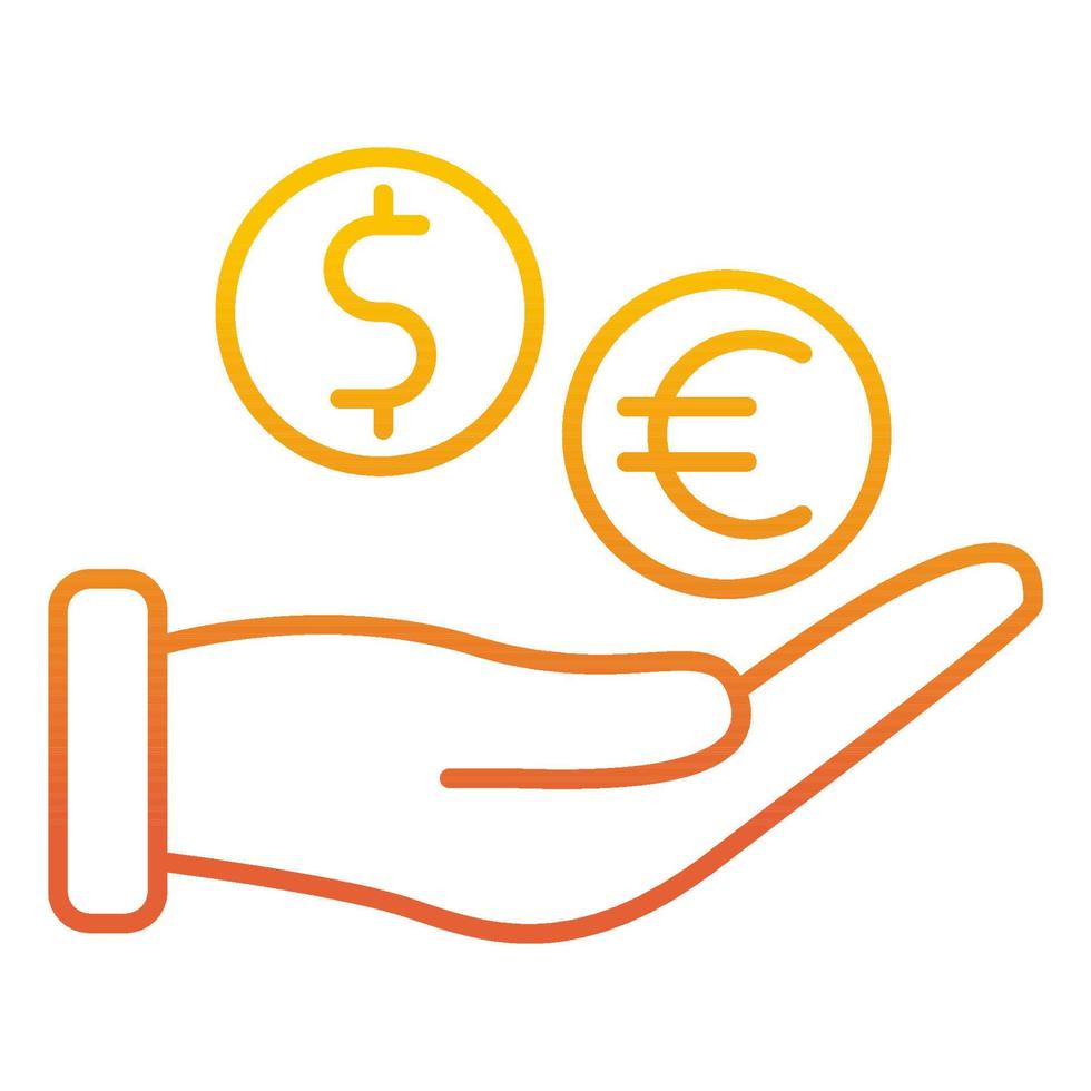 funding icon, suitable for a wide range of digital creative projects. vector