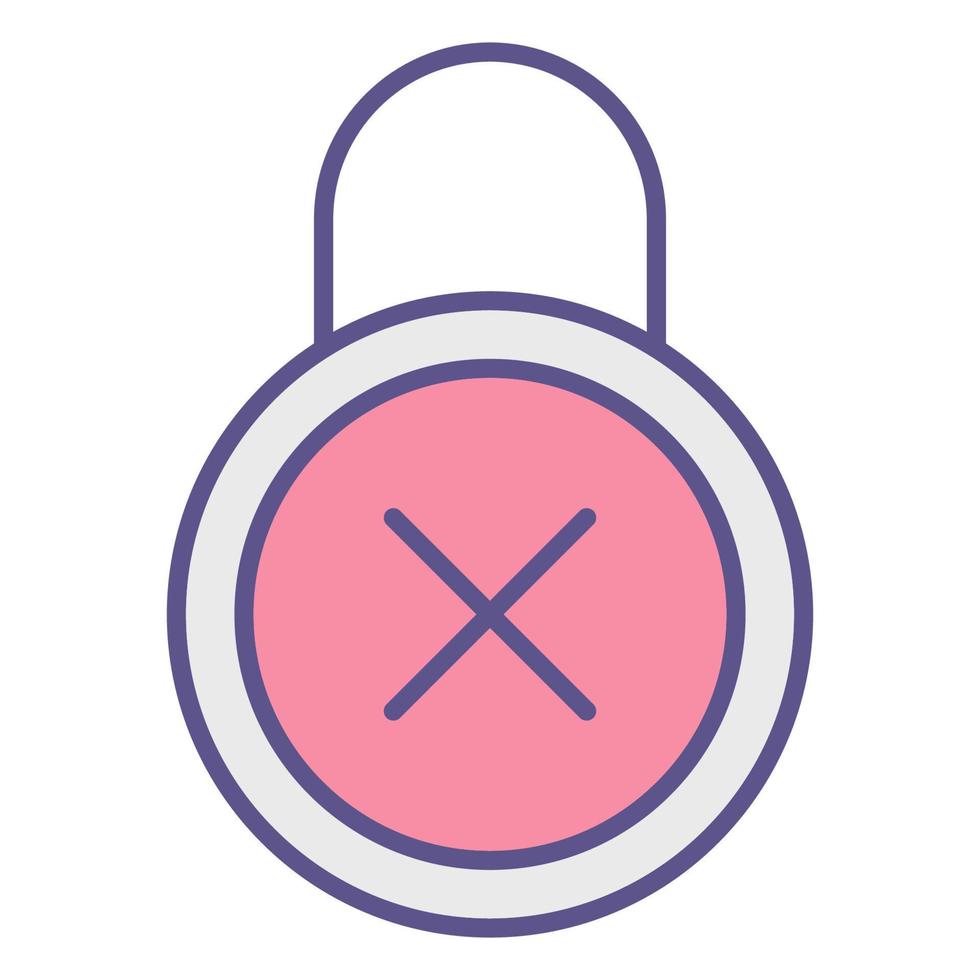 padlock icon, suitable for a wide range of digital creative projects. vector