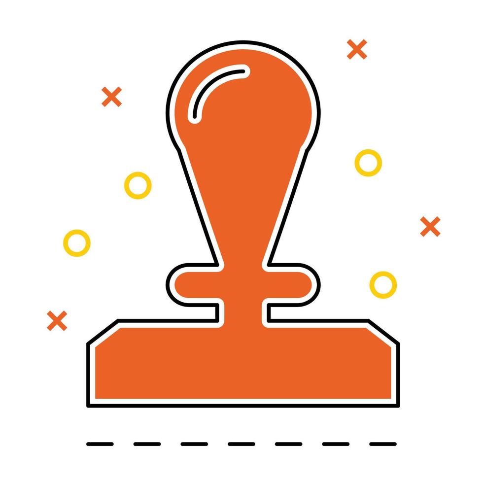 stamp icon, suitable for a wide range of digital creative projects. vector