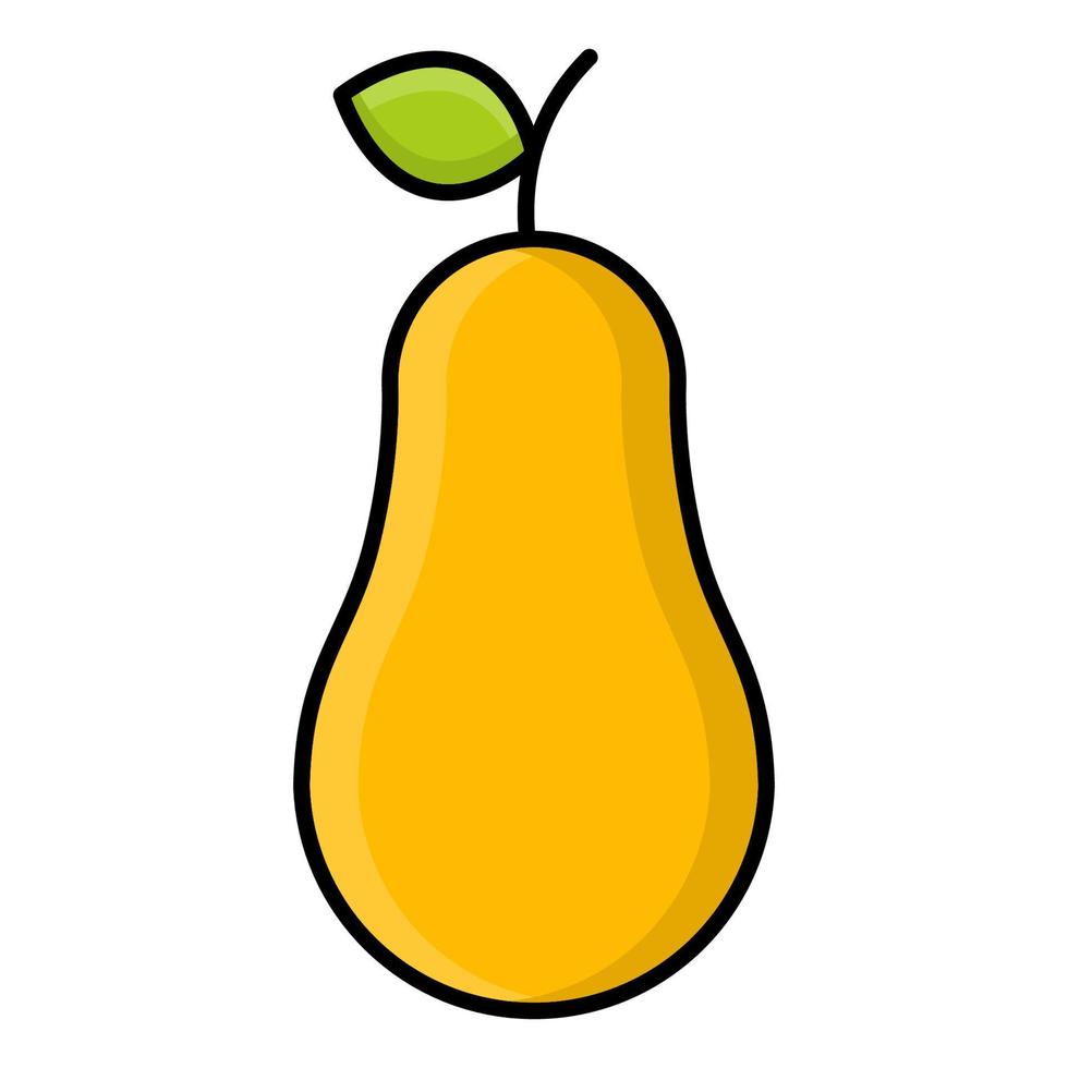 Pear icon, suitable for a wide range of digital creative projects. vector