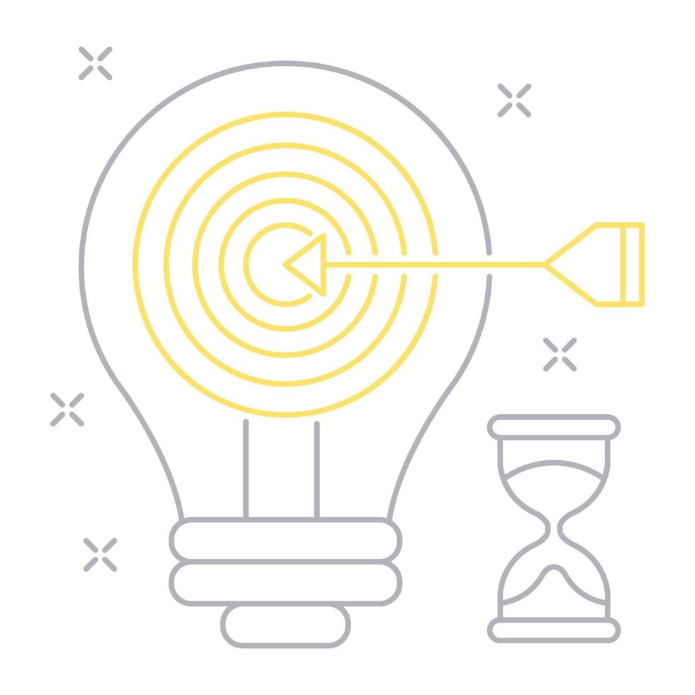 Idea target icon, suitable for a wide range of digital creative projects. vector