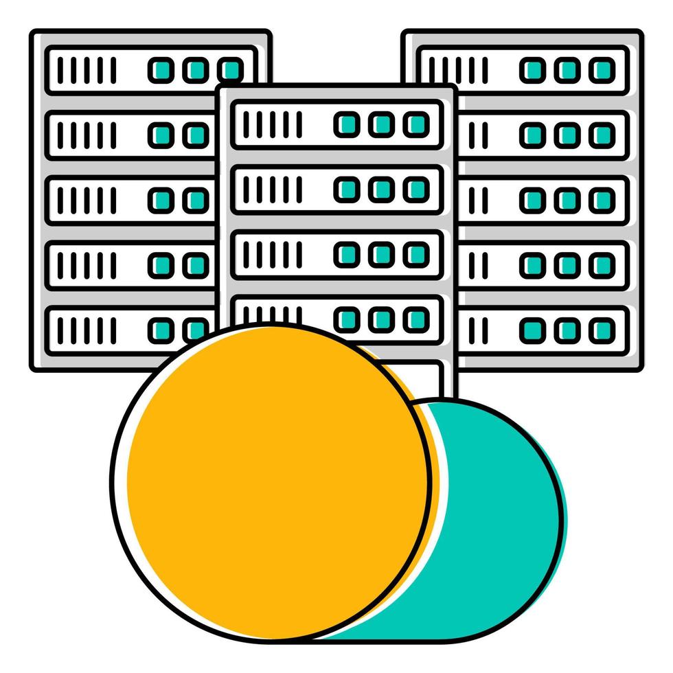 hosting icon, suitable for a wide range of digital creative projects. vector