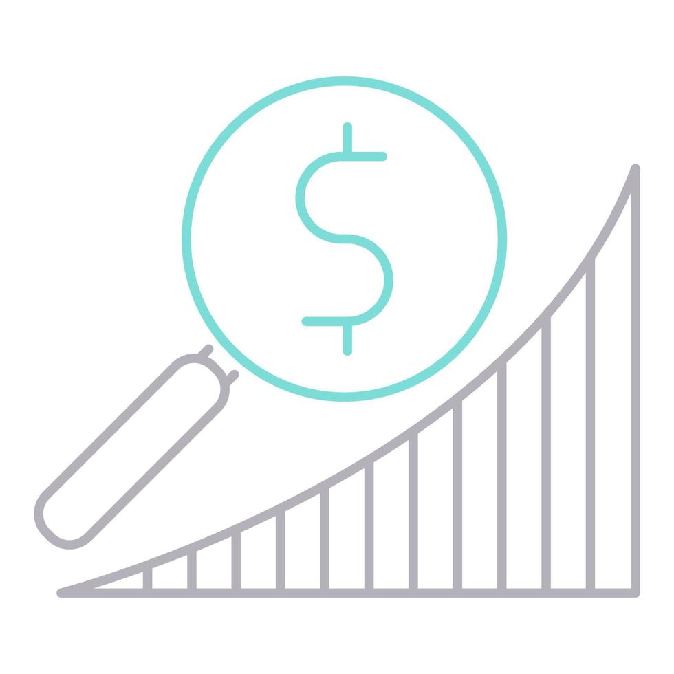 market research icon, suitable for a wide range of digital creative projects. vector