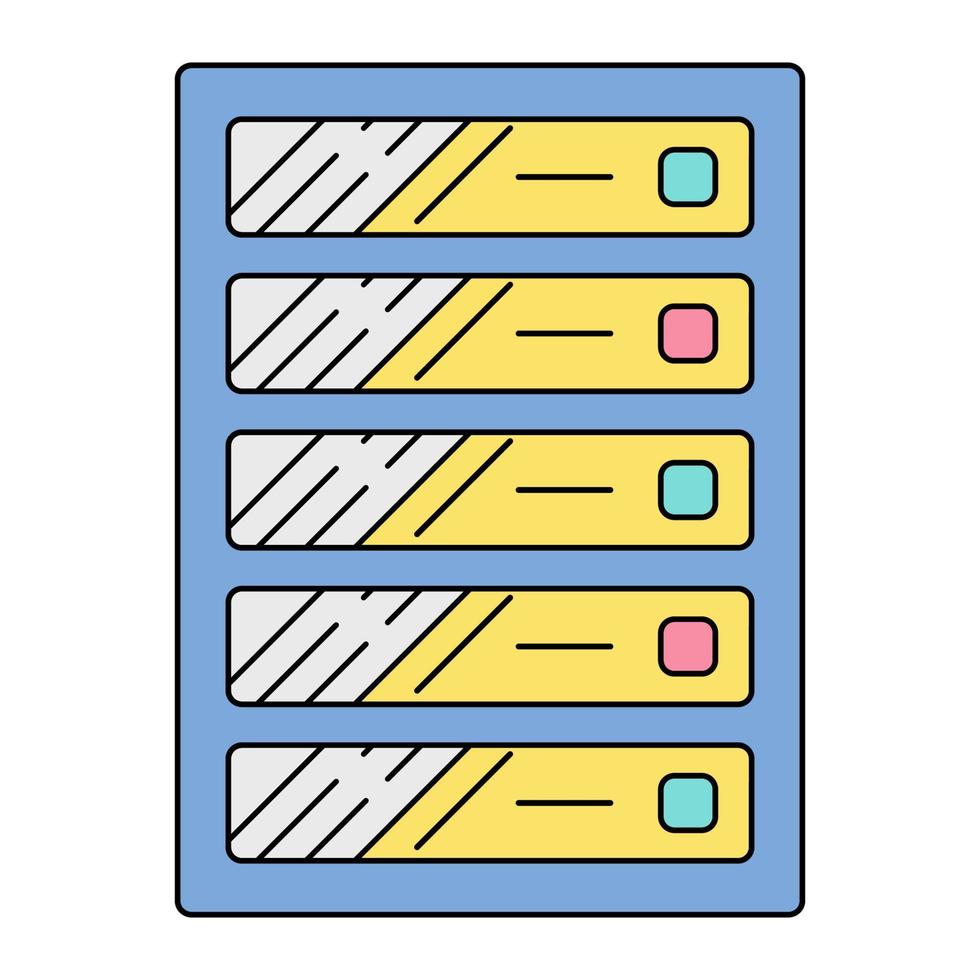 server icon, suitable for a wide range of digital creative projects. vector