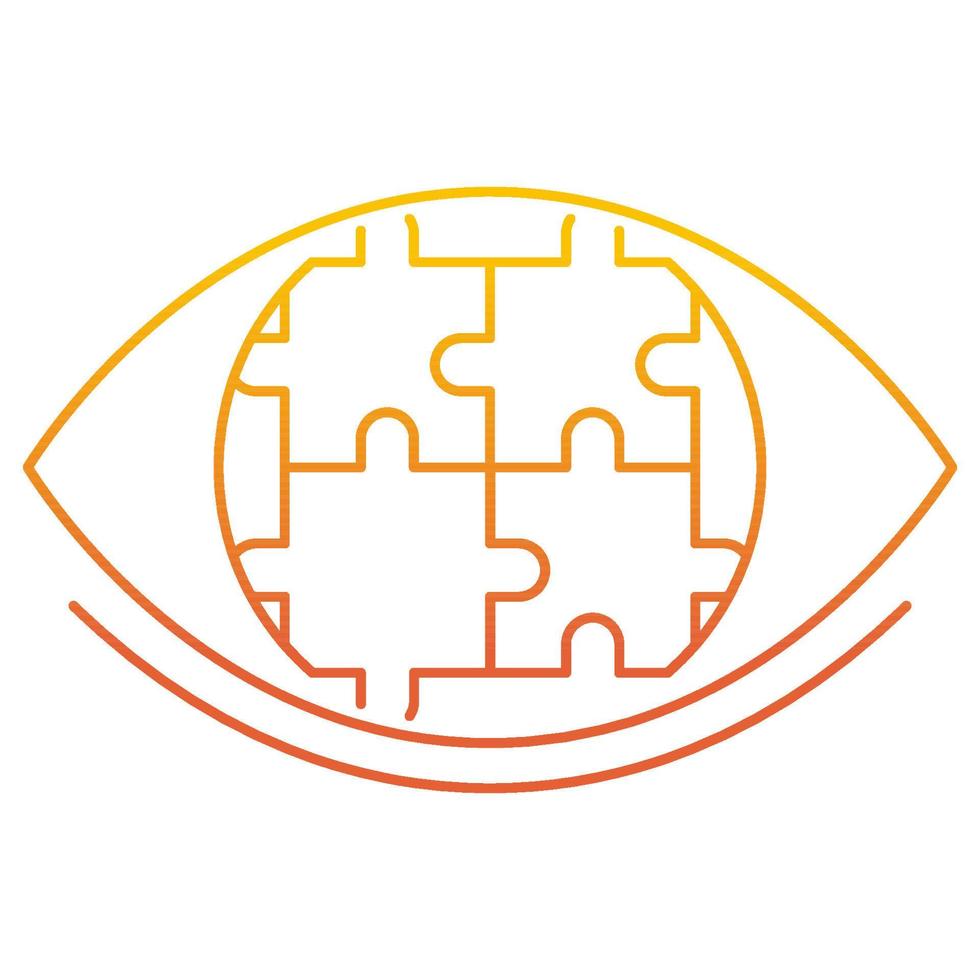 Strategic vision icon, suitable for a wide range of digital creative projects. vector