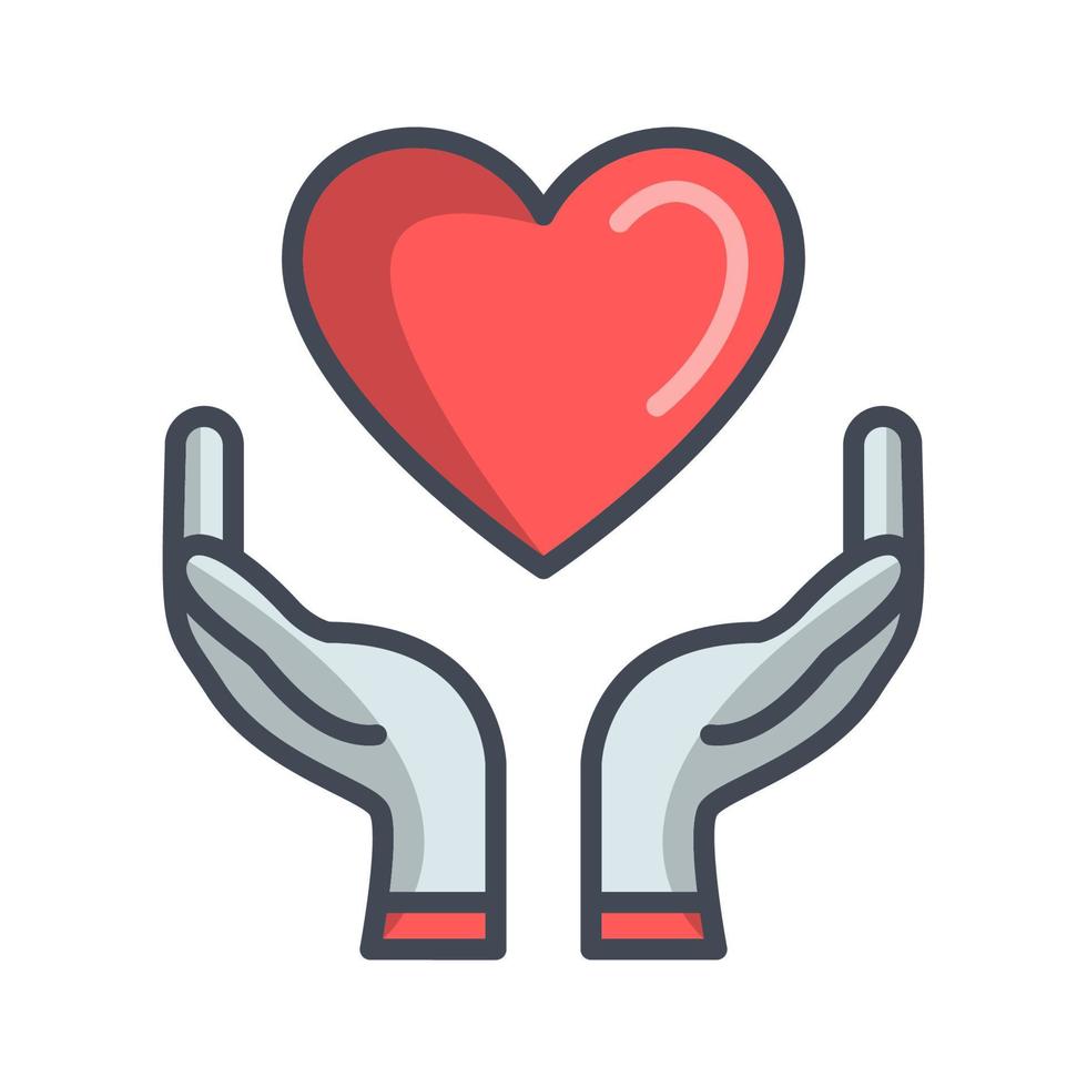 Heart icon, suitable for a wide range of digital creative projects. vector