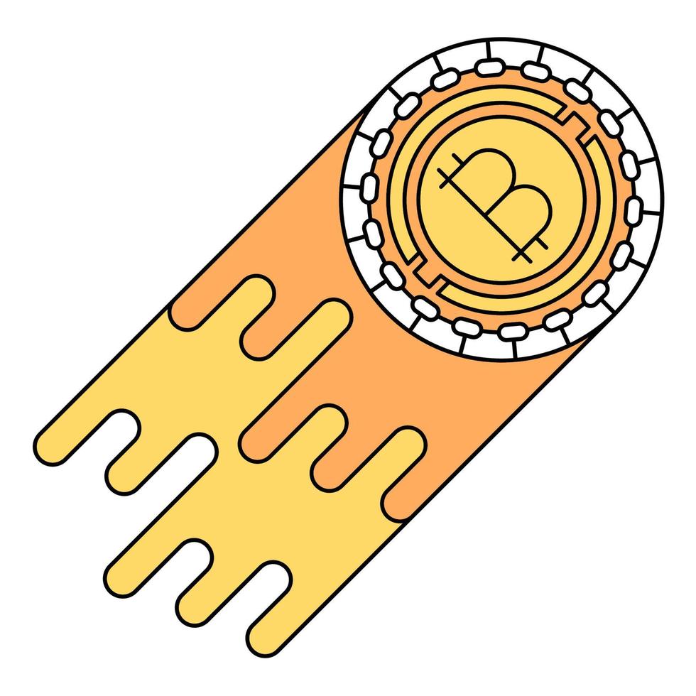 hashrate bitcoin icon, suitable for a wide range of digital creative projects. vector