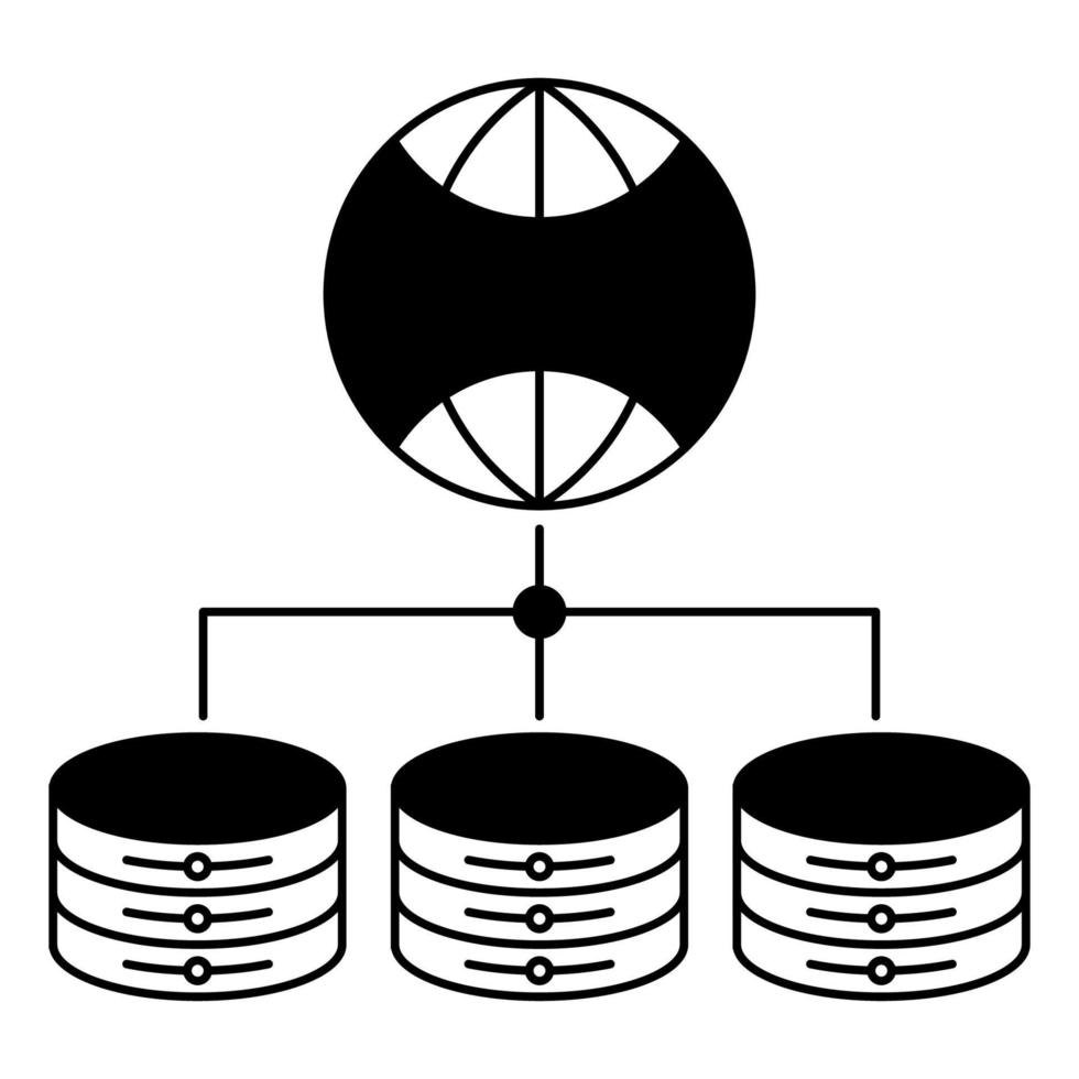 Data volume icon, suitable for a wide range of digital creative projects. vector