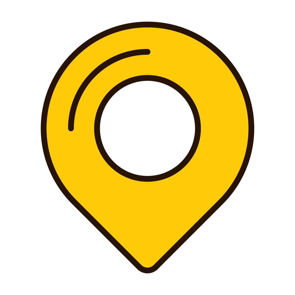 Pin location icon, suitable for a wide range of digital creative projects. vector