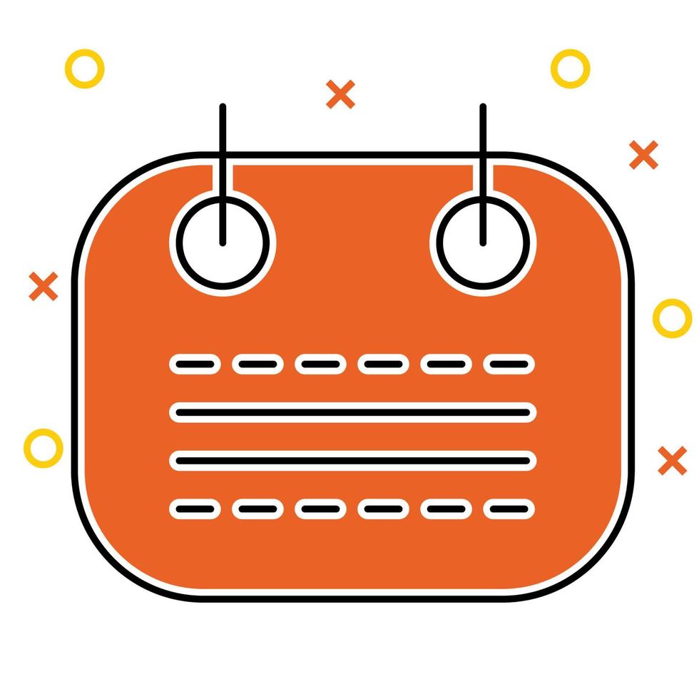 calendar icon, suitable for a wide range of digital creative projects. vector