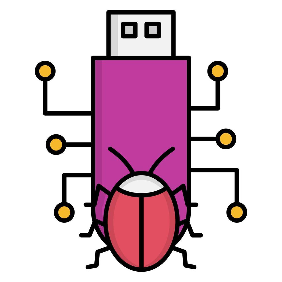 malware icon, suitable for a wide range of digital creative projects. vector