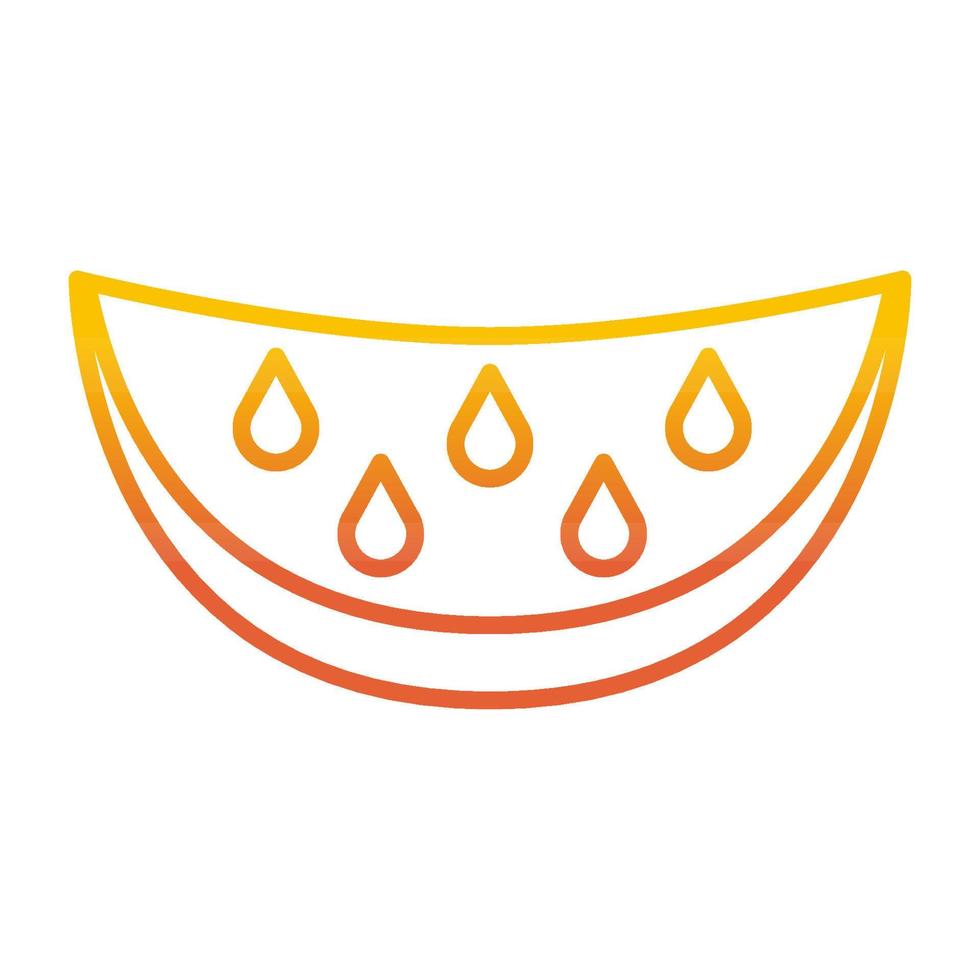 Watermelon icon, suitable for a wide range of digital creative projects. vector