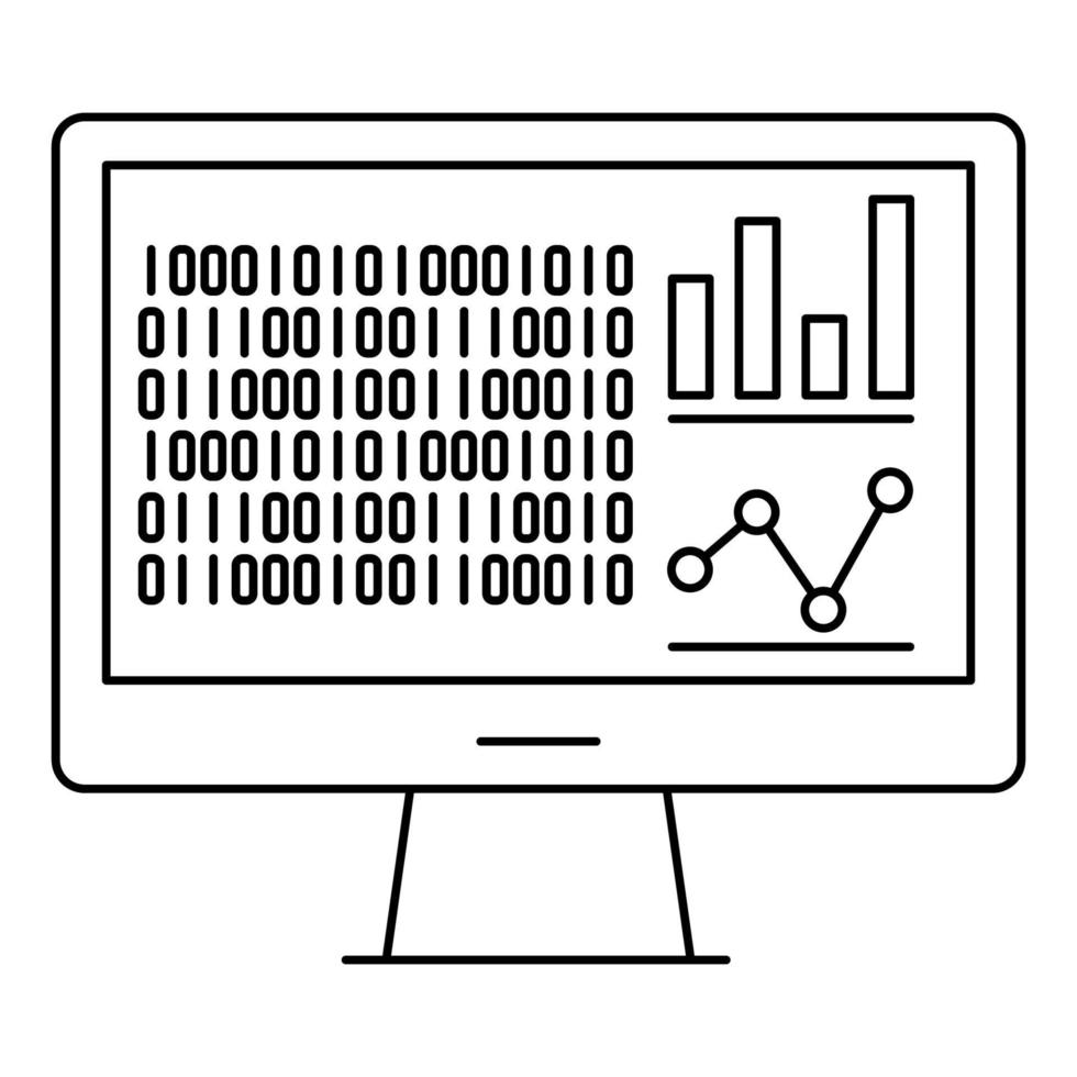 icono de informe de datos, adecuado para una amplia gama de proyectos creativos digitales. vector