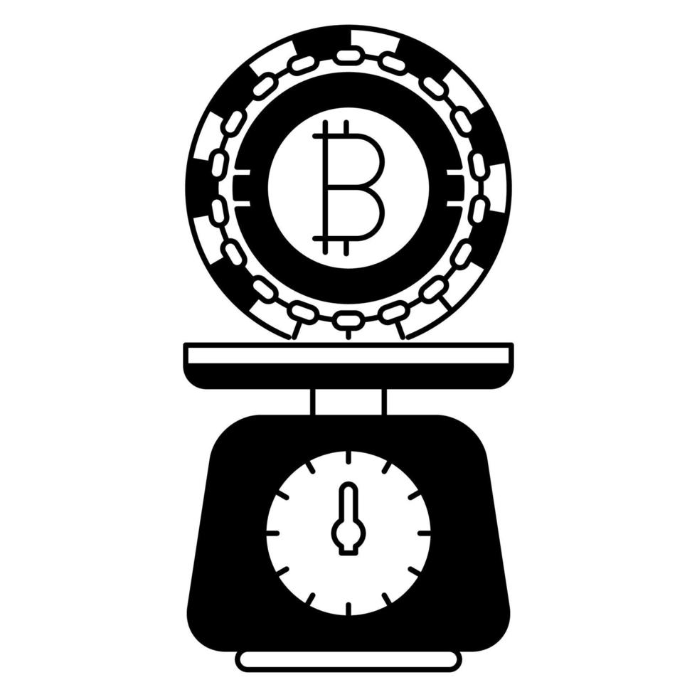 bitcoin balance price icon, suitable for a wide range of digital creative projects. vector