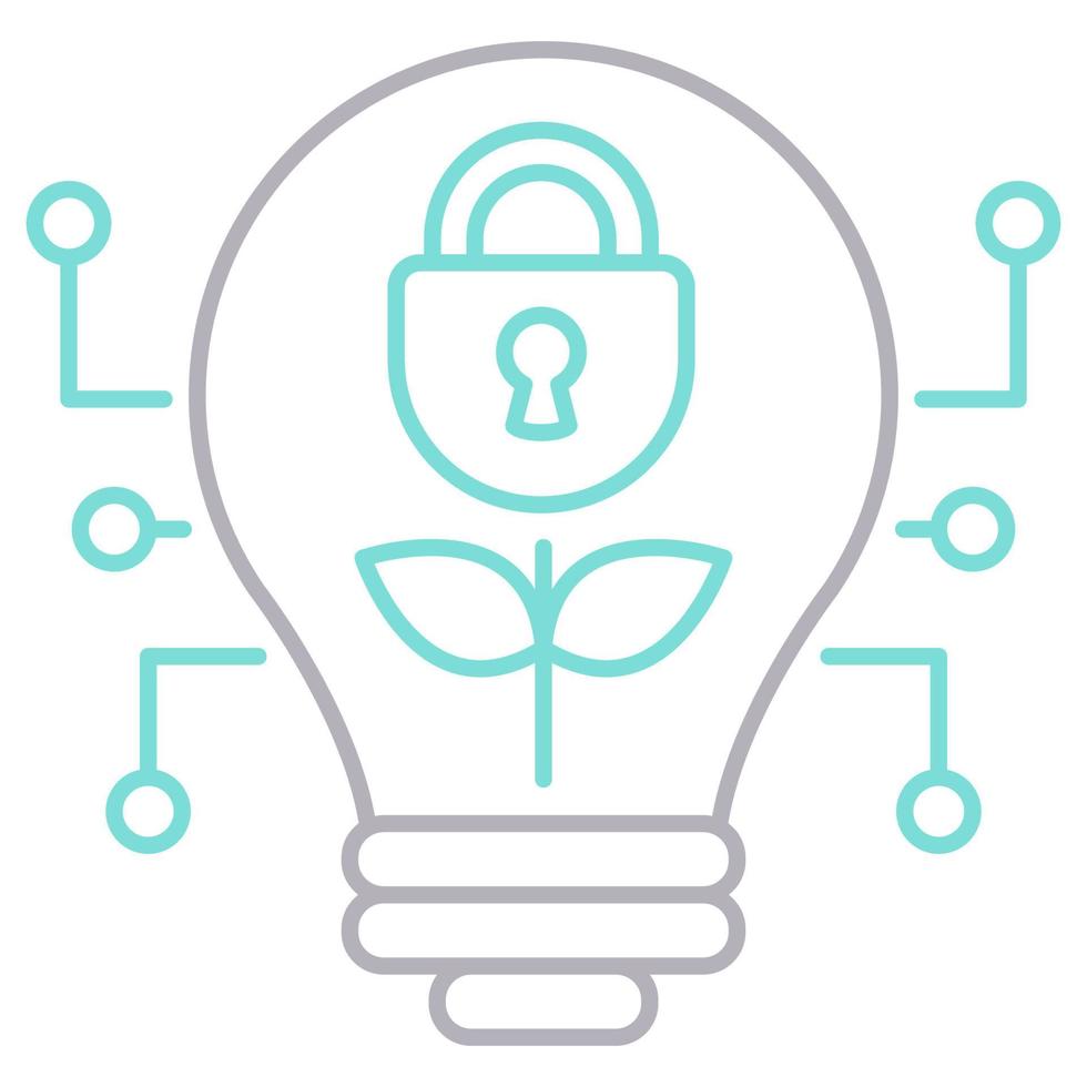 Data security idea icon, suitable for a wide range of digital creative projects. vector